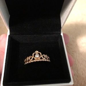 Pandora princess tiara ring size 9